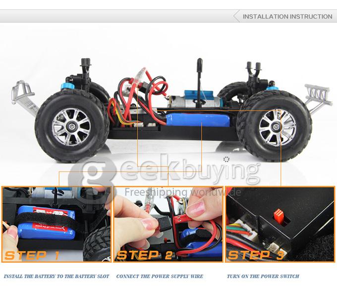 Wltoys A969 1:18 Scale 2.4GHz 4WD High Speed Electric Remote Control Car Short Course Stunt Off-road RC Truck - Gray