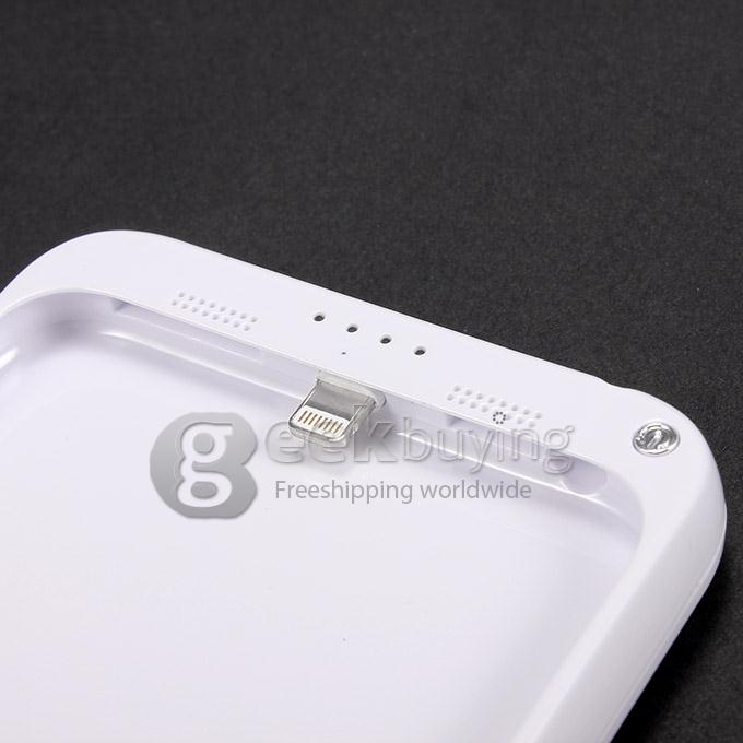 4800mAh External Power Bank Case Backup Battery Charger for iPhone 6 Plus - White