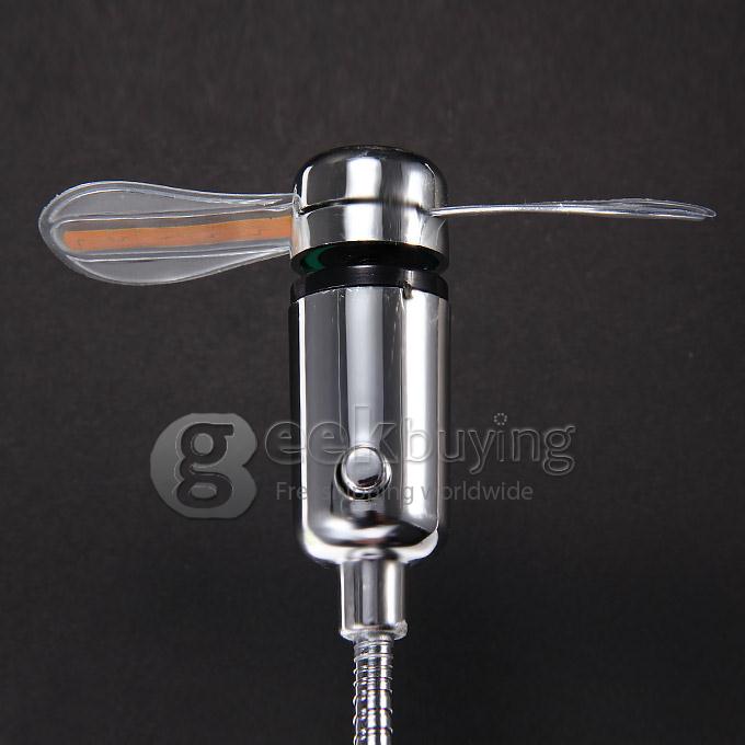 JF-583 Mini Portable Novelty USB Laptop Notebook Fan with Colorful LED Light