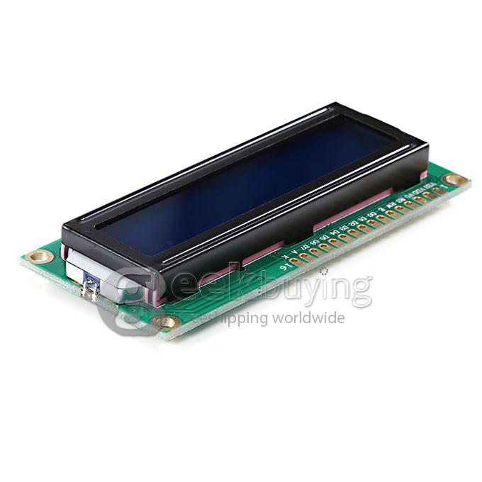 16 Characters * 2 Lines Character LCD1602 Module / White Character / Blue Backlight / 3.3V for Logic Circuit