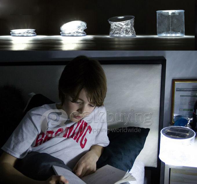 High Efficiency Environmental Inflatable Solar Lantern Lamp with 10 LEDs for Outdoor Camping