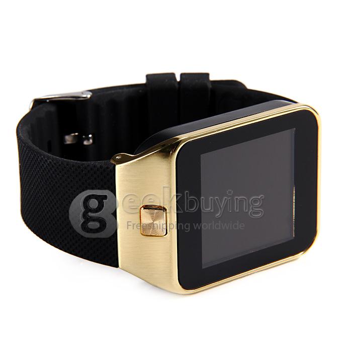 ZGPAX S28 1.54 Inch 240*240 Pixel Screen Watch Phone Single SIM Card Quad Band Smart Bluetooh Sync FM - Golden