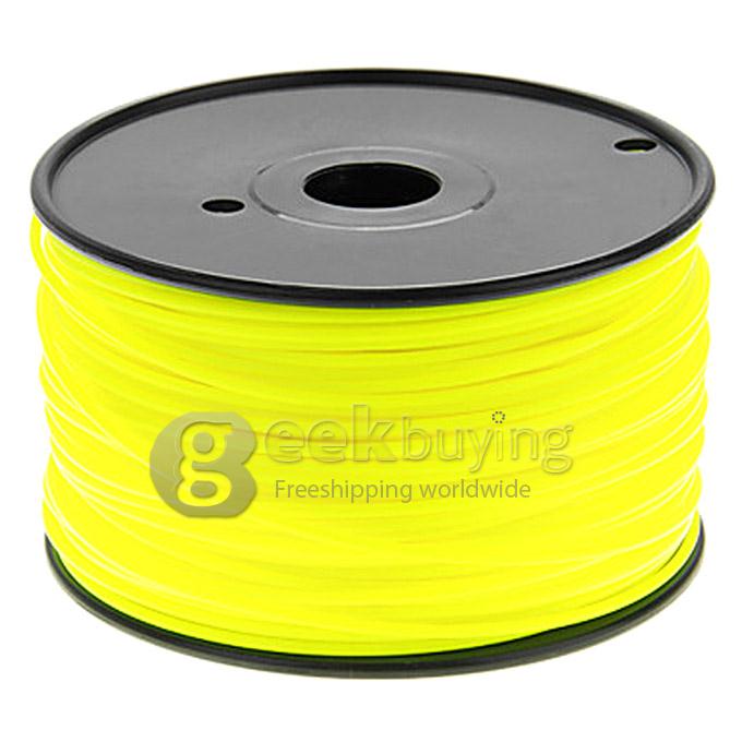Heacent A003 3D Printer Material ABS Filaments Consumables 3mm 1kg Plastic Cable - Yellow
