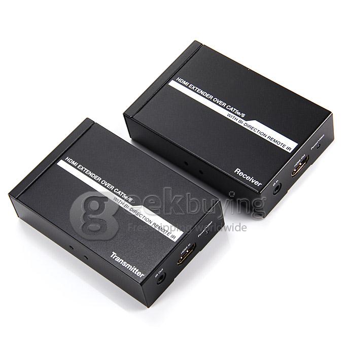 Full HD 1080P HDMI Extender Over Single CAT5e/6 50m UTP Cables with Dual IR Control