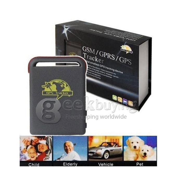 TK102B Mini Glogal GPS Tracker + Car charger + Battery + Retail box (US Plug)