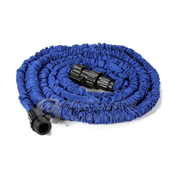 100FT Home Garden Flexible Natural Latex Water Pipe - Blue