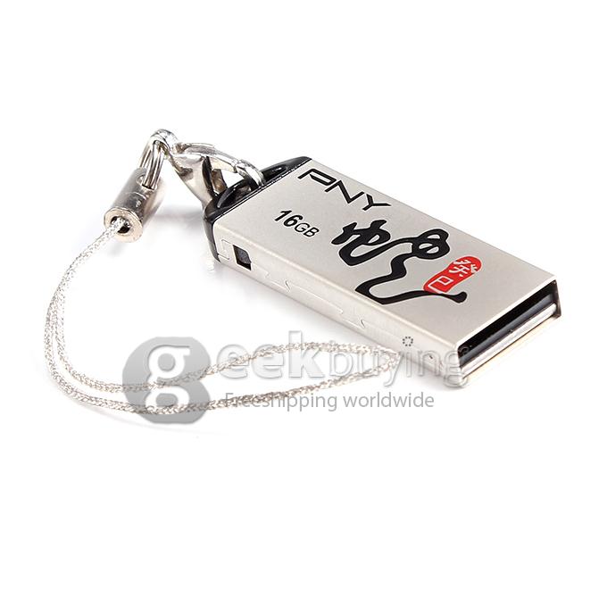 PNY M1 16GB USB 2.0 Flash Drive U Disk Memory Stick USB Drive Chinese New Year Style - Silver