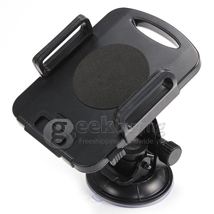 New Car Bracket Suction Mount Holder Backrest Windshield Mountain for iPad Air Mini Sumsang Tablet PC - Black