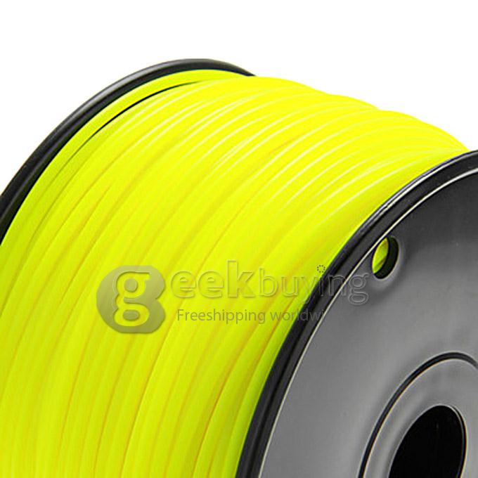 Heacent A003 3D Printer Material ABS Filaments Consumables 3mm 1kg Plastic Cable - Yellow