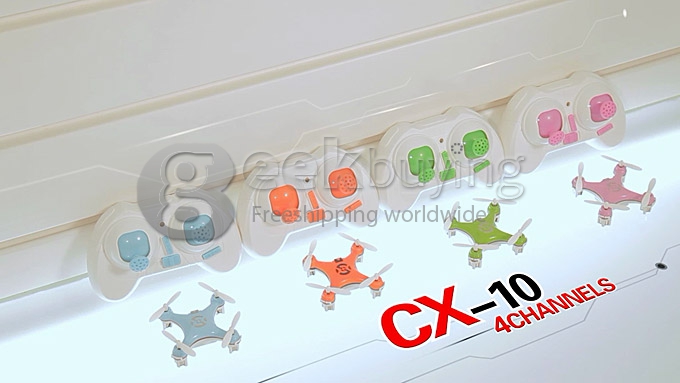 Cheerson CX10 4CH 2.4G 6-axis Mini RC Quadcopter RTF with 3D Flip Function - Blue