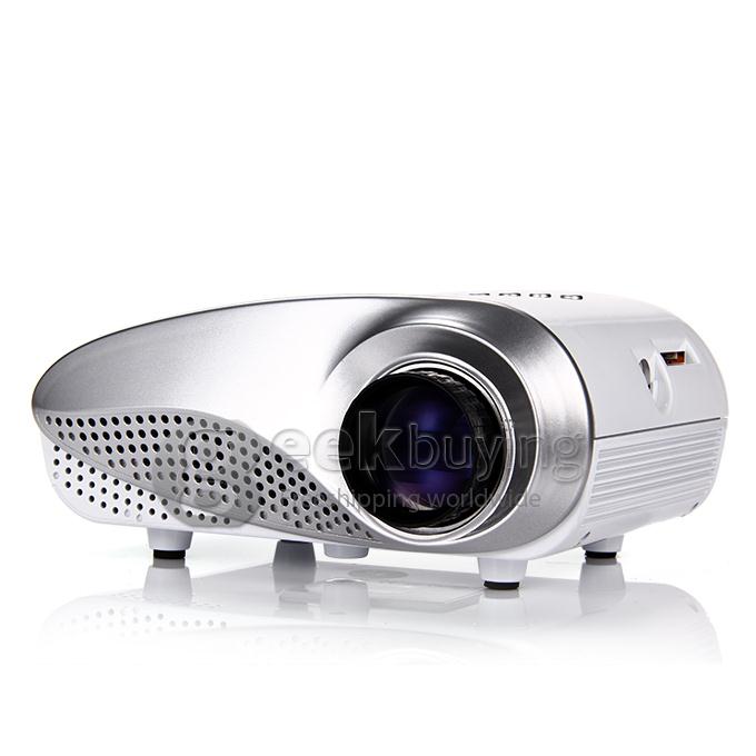 LZ-H60 High Definition 1080P 25W 60LM LCD Home LED Projector Support HDMI VGA USB - White