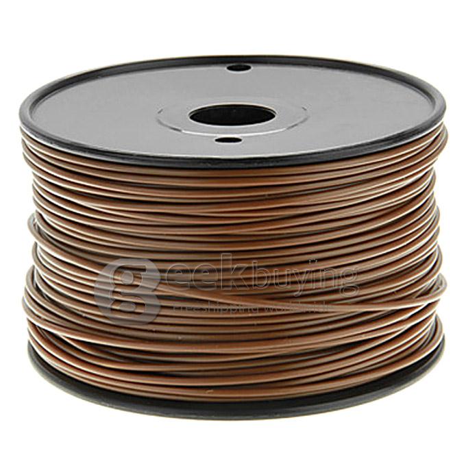 Heacent A003 3D Printer Material ABS Filaments Consumables 3mm 1kg Plastic Cable - Brown
