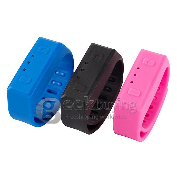 LC Healthy Smart Anti-Theft Sport Bluetooth 4.0 Wrist Band Bracelet Hand Ring for Android IOS - Pink
