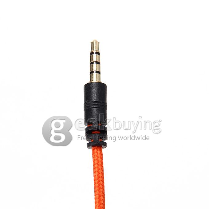 OVLENG A1 3.5mm Super Bass Stereo Headphone Headset with Mic for Phone Tablet PC iPod iPhone iPad - Orange