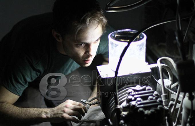 High Efficiency Environmental Inflatable Solar Lantern Lamp with 10 LEDs for Outdoor Camping