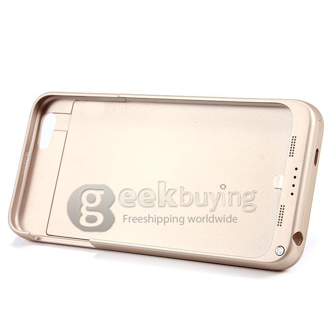 4800mAh External Power Bank Case Backup Battery Charger for iPhone 6 Plus - Champagne