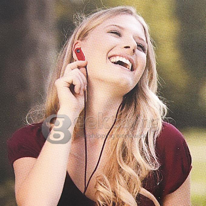 Wireless Bluetooth 3.0 Stereo Hands-Free Flat Cable Sporty Music In-Ear Earphone for iPhone6 Note4 LG HTC - Red