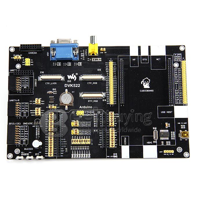 DVK522 Expansion Board for Cubieboard / Cubieboard2 Support Arduino & TVOUT VGA LCD CAMERA UART Various Interface