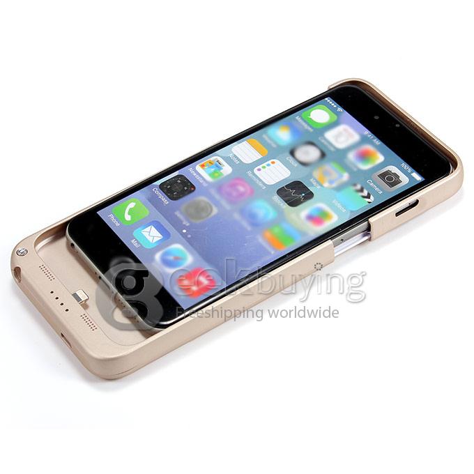 4800mAh External Power Bank Case Backup Battery Charger for iPhone 6 Plus - Champagne