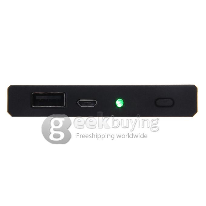 5000mAh 5V/2A Solar Charger Panel Power Bank External Battery for Cell Phone Mobile Device - Siver