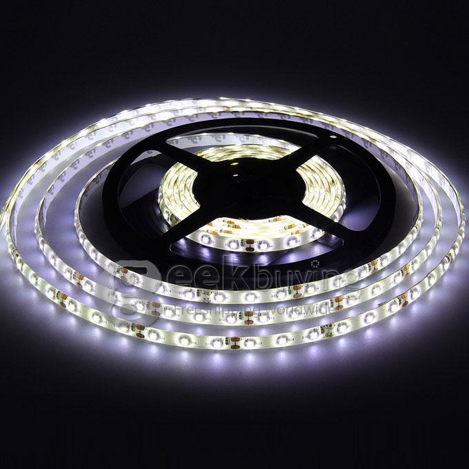 5M 600 LED 3528 SMD 12V Flexible Waterproof IP65 LED Strip Light Tape - White