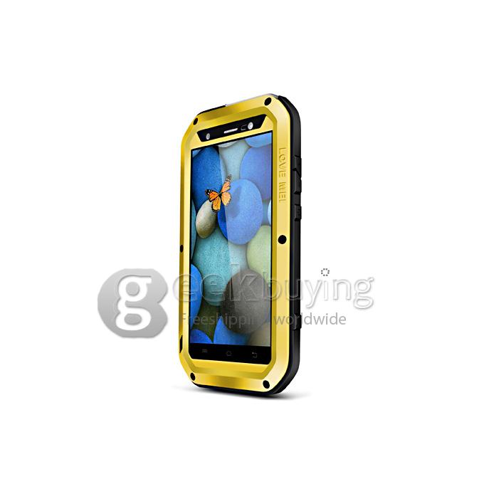 Love Mei Multifunctional Phone Case Tempered Glass Shockproof Dustproof Protective Cover for VIVO XSHOT - Golden