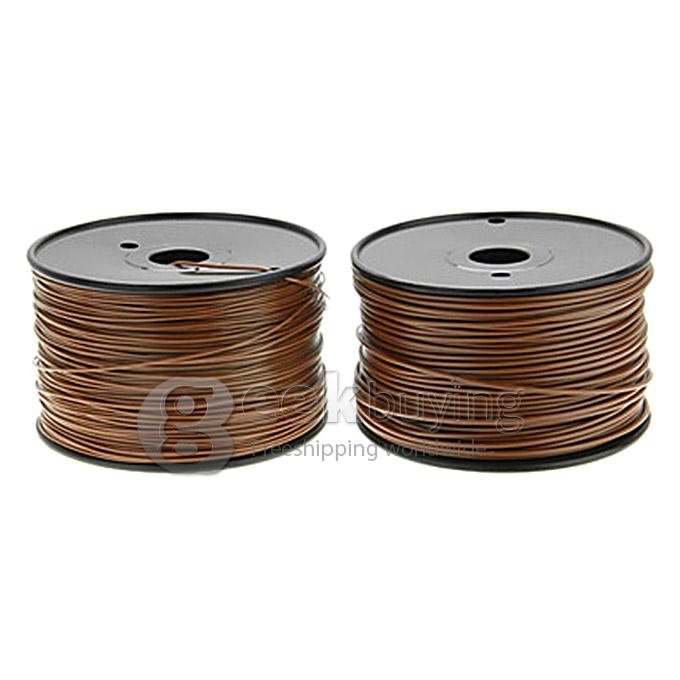 Heacent A003 3D Printer Material ABS Filaments Consumables 3mm 1kg Plastic Cable - Brown