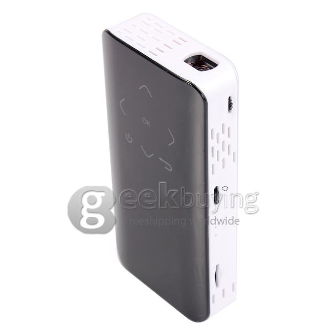 BP-M300 Android 4.1 Dual Core Wi-Fi 80LM Micro Multimedia DLP HD Projector PC 1G/4G - Black + White