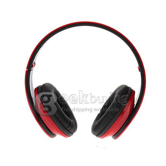 Ovleng X8 Fashion Studio Earphones Stereo Bass Headphone Powerful Sound Gaming Headset with Mic - Red