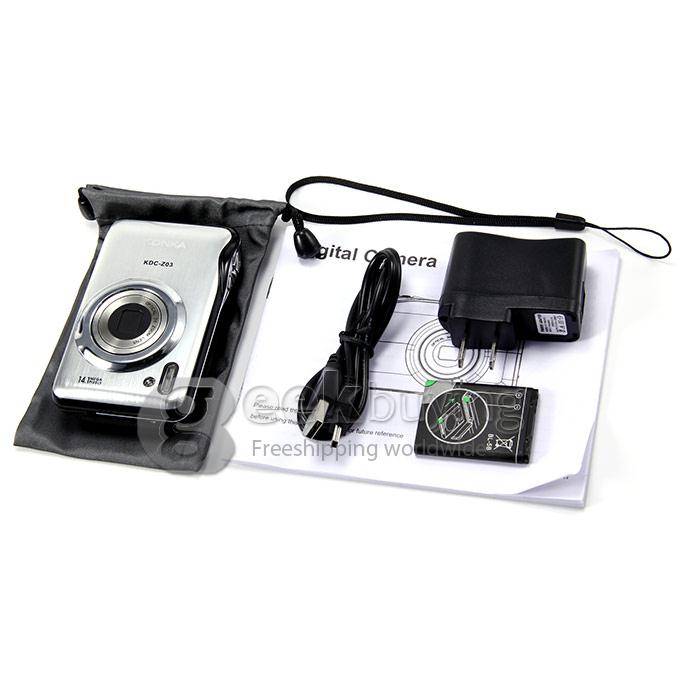 R5 Digital Video Camera with 4X Digital Zoom 3x Optical Zoom / 2.7 Inch TFT LCD - Silver + Black