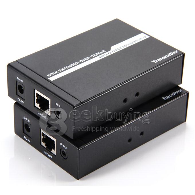 Full HD 1080P HDMI Extender Over Single CAT5e/6 50m UTP Cables with Dual IR Control