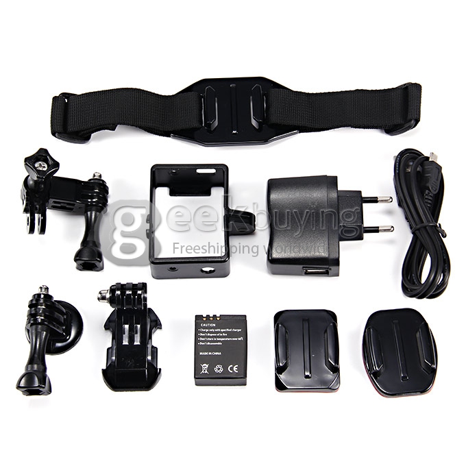 AMKOV SJ5000 WiFi 14MP 1080P Action Camera Digital Video Camera Waterproof 3ATM - Black