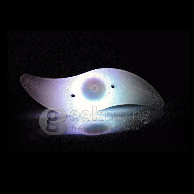 S-Shape Bicycle Steel Wire Light Wiilow Leaf Shaped Frog Lamp - RGB