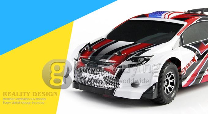 Wltoys A949 1:18 Scale 4WD High Speed Electric Rally Car Stunt Off-road RC Car with 2.4Ghz Transmitter - Red