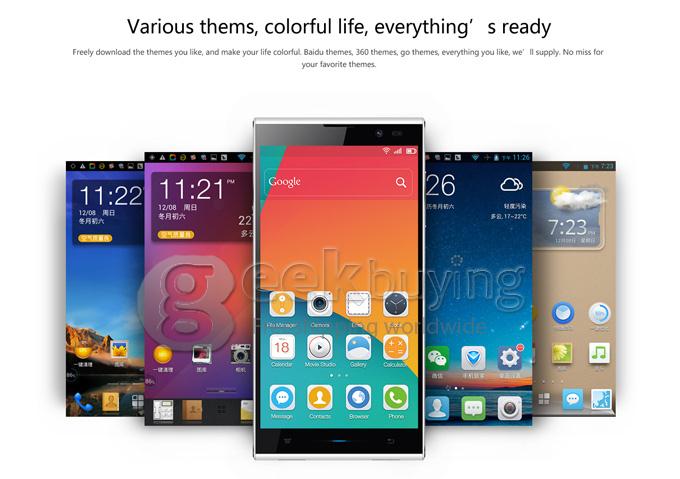 iNew V3 Plus 5.0 inch MTK6592 Octa Core 1.4GHz Smartphone Android 4.4 OS 2GB+16GB 13.0MP+5.0MP GPS OTG 3G - Black