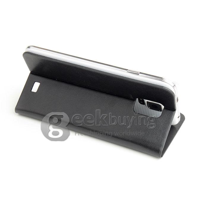 Brand New Protective PU Leather Hard Case Cover Shell for Doogee DG310 - Black