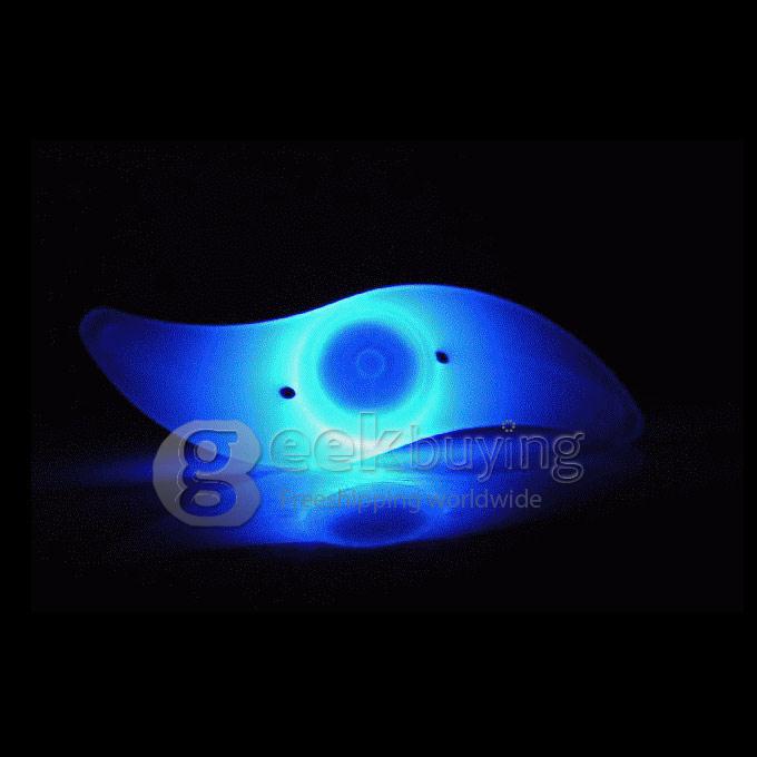 S-Shape Bicycle Steel Wire Light Wiilow Leaf Shaped Frog Lamp - RGB