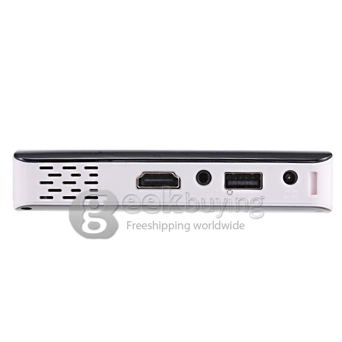 BP-M300 Android 4.1 Dual Core Wi-Fi 80LM Micro Multimedia DLP HD Projector PC 1G/4G - Black + White