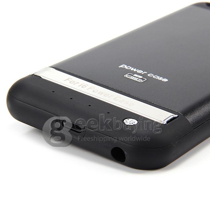 3800mAh For iPhone 6 External Battery Backup Charging Case Cover 4.7 inches - Black