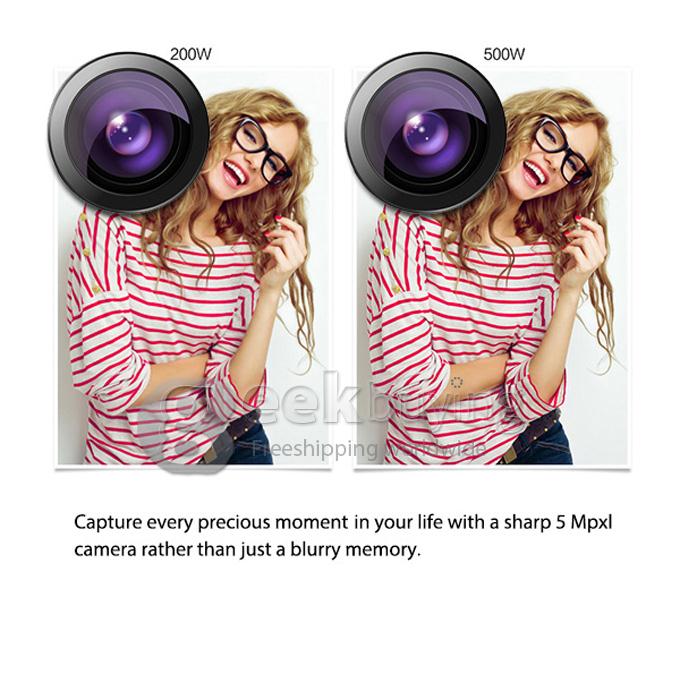 OTIUM S5 MTK6582 Quad Core 1.3GHz 5.0 Inch Android 4.4 OS Smartphone 4GB ROM 5.0MP Dual Camera Dual SIM IPS 3G GPS-White