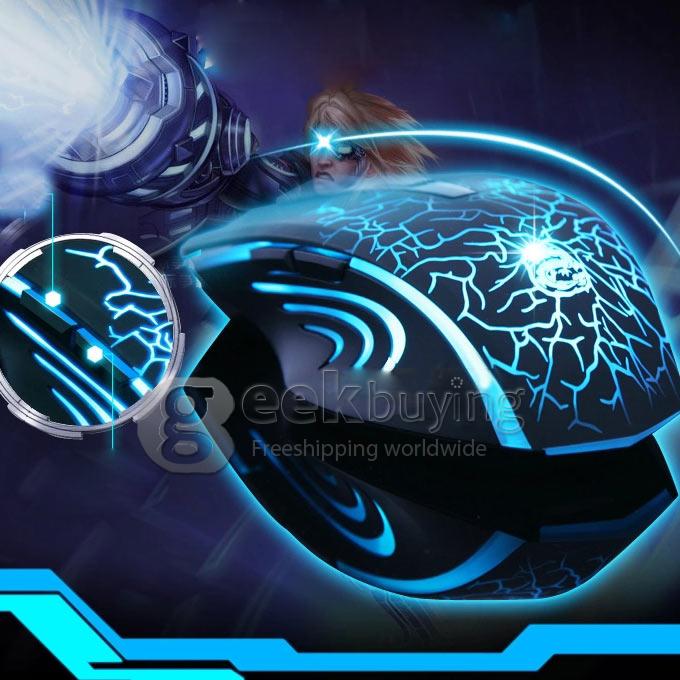 WFIRST Dragon X700-Z Wired USB Optical Gaming Mouse 2500DPI Changeable with Light Controler for DOTA