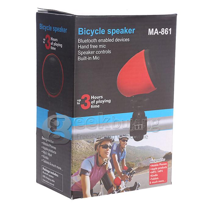 Outdoor Motorcycle/Bicycle Wireless Bluetooth 3.0 Speaker with Mic & Mount for iPhone6 Samsung Note4 LG - Blue
