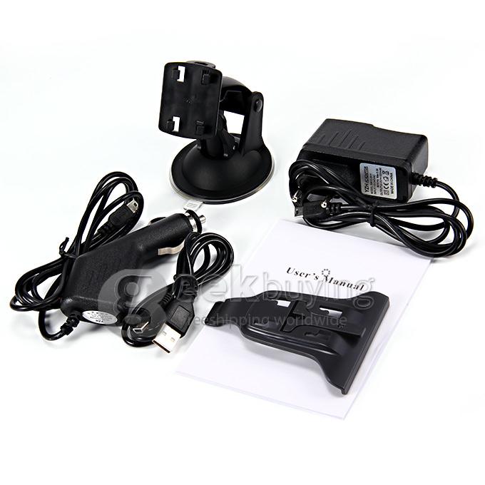 BT-504 5.0 inch Resistive Screen WinCE 6.0 Car GPS Navigator 4GB European Map - Black