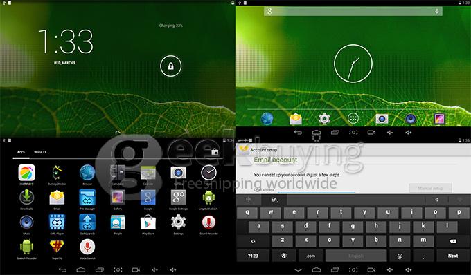 V12 Action 7029B Quad Core 10.1 Inch Tablet PC Android 4.4 OS 1G/8G Capacitive Touch Screen Bluetooth - Silver