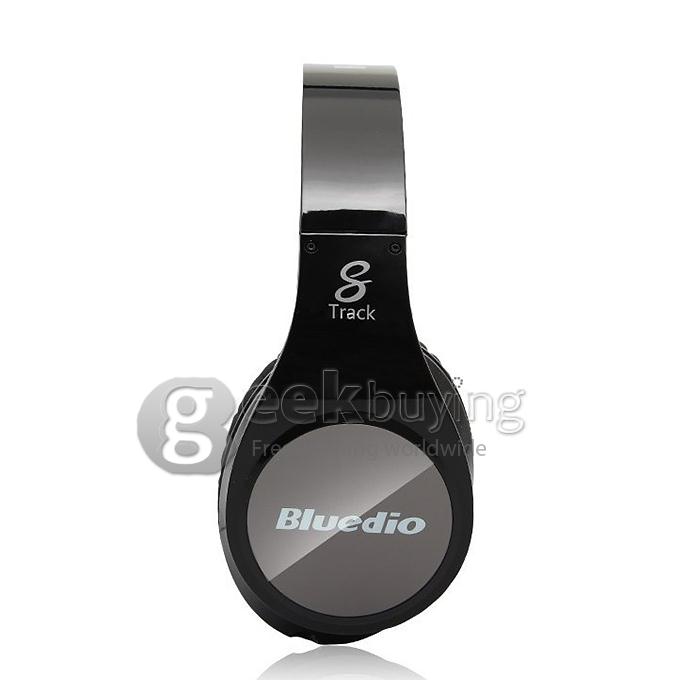 Bluedio R+ NFC Bluetooth 4.0 Wireless Headset 8-channel 8 HIFI Audio Speaker Units Headphone for Phone Tablet - Black