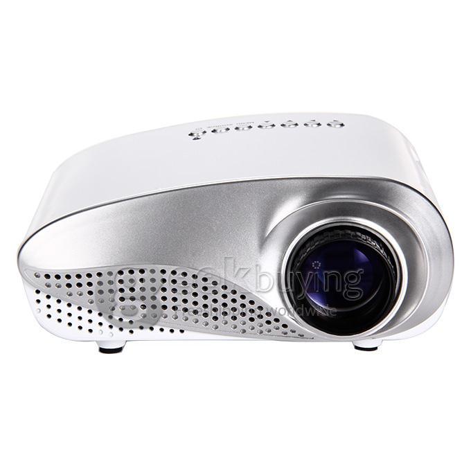 LZ-H60 High Definition 1080P 25W 60LM LCD Home LED Projector Support HDMI VGA USB - White