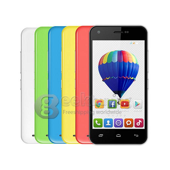 Iocean X1 QHD MTK6582 Quad Core 1.3GHz 4.5 Inch Smartphone Android 4.4 OS 1GB RAM 8GB ROM 5.0MP+2.0MP 3G GPS - White