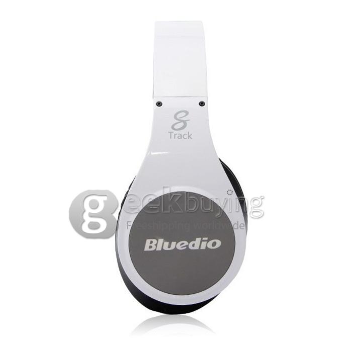 Bluedio R+ NFC Bluetooth 4.0 Wireless Headset 8-channel 8 HIFI Audio Speaker Units Headphone for Phone Tablet - White