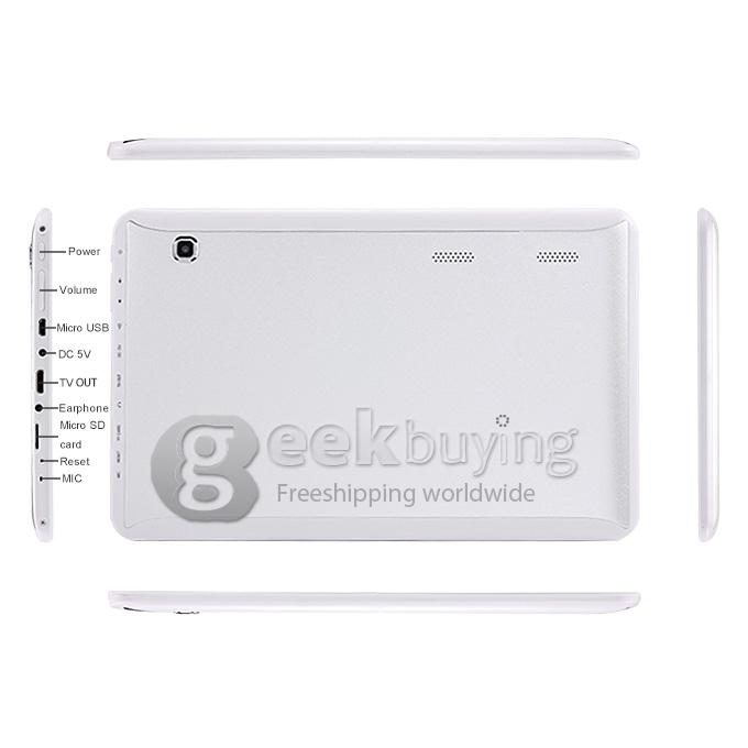 V12 Action 7029B Quad Core 10.1 Inch Tablet PC Android 4.4 OS 1G/8G Capacitive Touch Screen Bluetooth - Silver