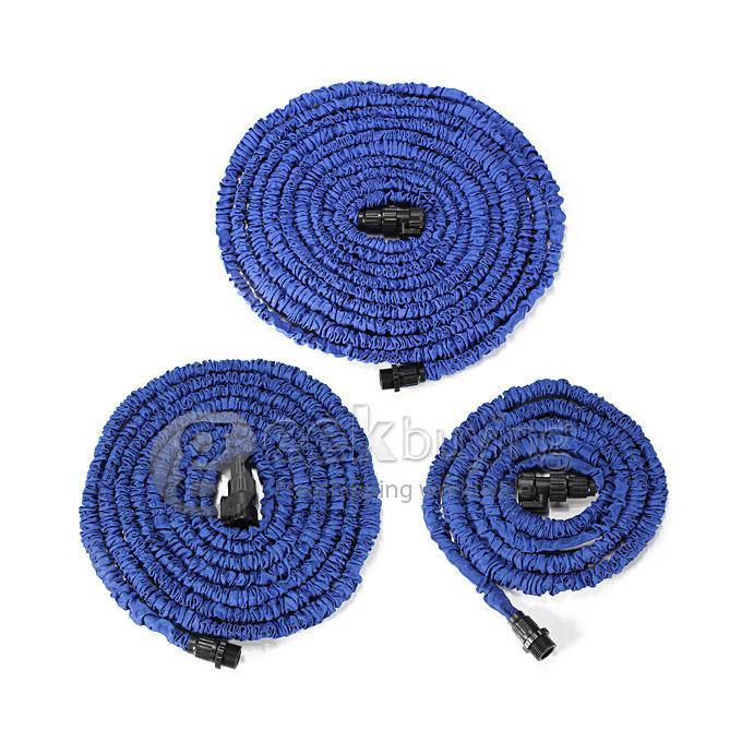 100FT Home Garden Flexible Natural Latex Water Pipe - Blue